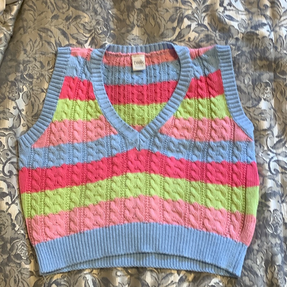 Multi coloured vest